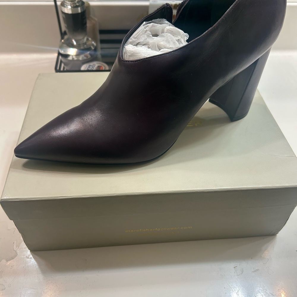 Marc Fisher Dark Brown Heeled Boots